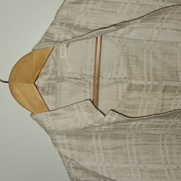 Eileen Fisher Natural Check Organic Cotton Linen Jacquard and dress Smal… - Picture 5 of 15
